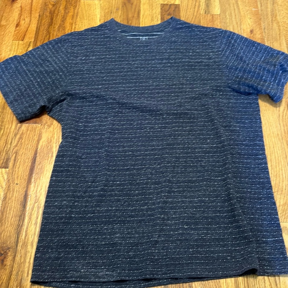 Blue patterned shirt